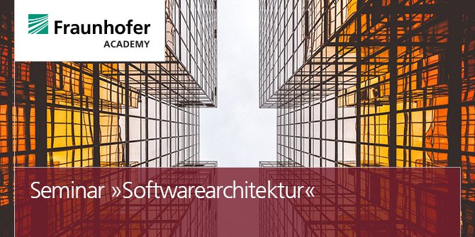 fraunhofer_edu's tweet photo. »Niemand würde Wolkenkratzer oder Brücken ohne Architekten und Bauingenieure bauen. Damit Ihre #Software langlebig und erfolgreich ist, brauchen Sie geschulte #Softwarearchitekten.« 
Mehr Infos zum Seminar Softwarearchitektur: https://t.co/9Knjf986HW https://t.co/63AnP5zAsR