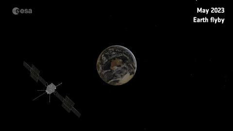 esa_es's tweet photo. #PorSiTeLoPerdiste - ¿Sabías que nuestras misiones @BepiColombo, #SolarOrbiter y el explorador de las lunas heladas de Júpiter volverán a la 🌍para tener asistencia gravitatoria y poder llegar a sus destinos, #Mercurio, el #Sol y #Jupiter? https://t.co/KFiajRCTrH #EarthBeMine https://t.co/yHswX0Nq3z