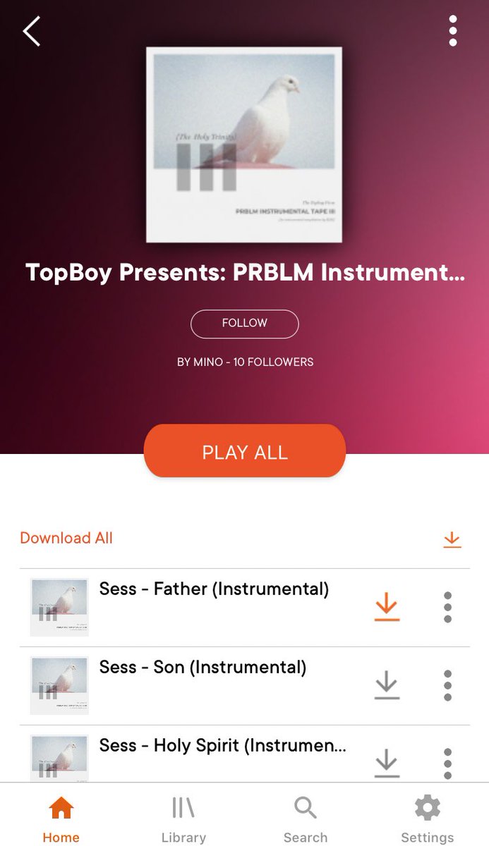 SessThePRBLM's tweet photo. Get the #PRBLM INSTRUMENTAL MIXTAPE off the @minomusicapp , Kill any beat off it and win amazing prizes!! Link in Bio for more info! #minoholytrinitychallenge @thetopboyfirm @NOTJUSTOK https://t.co/FbJDV8k4qx