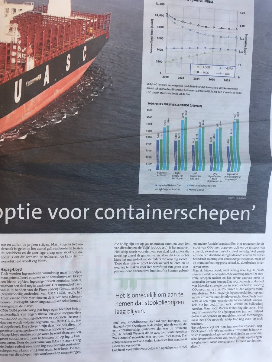 010LNG's tweet photo. Volgens onderzoeksbureau @Opsiana is #LNG per 2020 de beste brandstofoptie voor #container schepen @TobiasPieffers @NTnl  #energietransitie https://t.co/hnKBZIZNCh