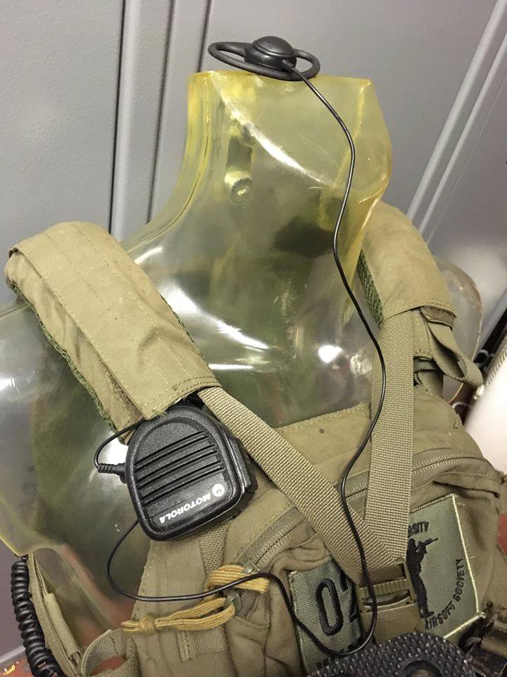 CU_AirsoftSoc's tweet photo. Upgrade time! New sling design and comms set-up looking good on our club kits. The rifles now attach with H&amp;K hooks and a 2-piece buckle system. The old mics have been replaced with Motorola UK fist mics, wired neatly through the carrier to our Motorola radios.

#cuas #motorola https://t.co/KaDRIbuAOp