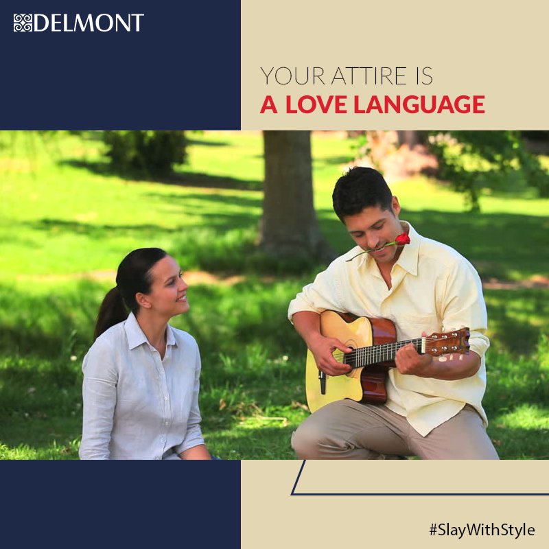 delmontshirts's tweet image. Whatever you say, can be done with music too. Brighten the day of your loved one by playing them sweet melodious songs. Wear the stylish from Delmont to impress her too. #SlayWithStyle