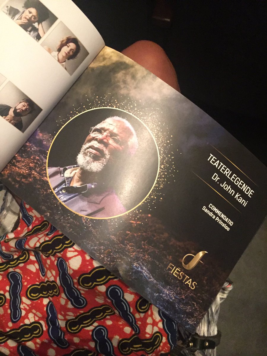 buhlengaba's tweet photo. Highlight of the evening was tata @JohnKani2 acceptance speech as recipient of #kykNETFiëstas #LifeTimeAchievementAward. In it, he spoke about his journey&amp; people along the way #AtholFugard #WinstonNtshona #BarneySimon #SandraPrinsloo #MannieManim etc https://t.co/myqg1XxLgu
