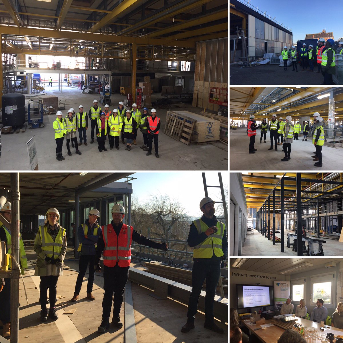 rachelj_bell's tweet photo. Site visit no4 this morning tracking the progress on @BathSpaUni Art and Design school with @WiP_SW - thanks @Laceups3 @WillmottDixon and @Helen_J_Eng @GleedsGlobal for updates on the project and tour. No5/6 visit in planning. #FridayFeeling #notjustforboys #liveconstruction https://t.co/sDGaZkWABY