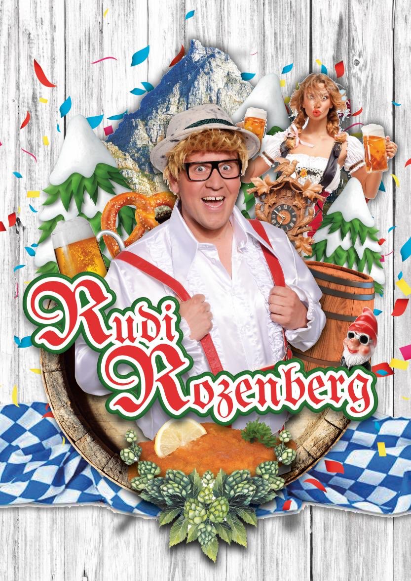 Nieuw! Rudi’s Roadshow; een 4 uur durend Duits programma met live zang van Rudi Rozenberg, een Oktoberfest DJ, incl. licht/geluid en veel interactie! Ideaal voor de kleinere locaties, bedrijfsfeest of misschien wel bij jou thuis! Bel of mail voor info: oktoberfeestartiesten.nl/schlagerarties…