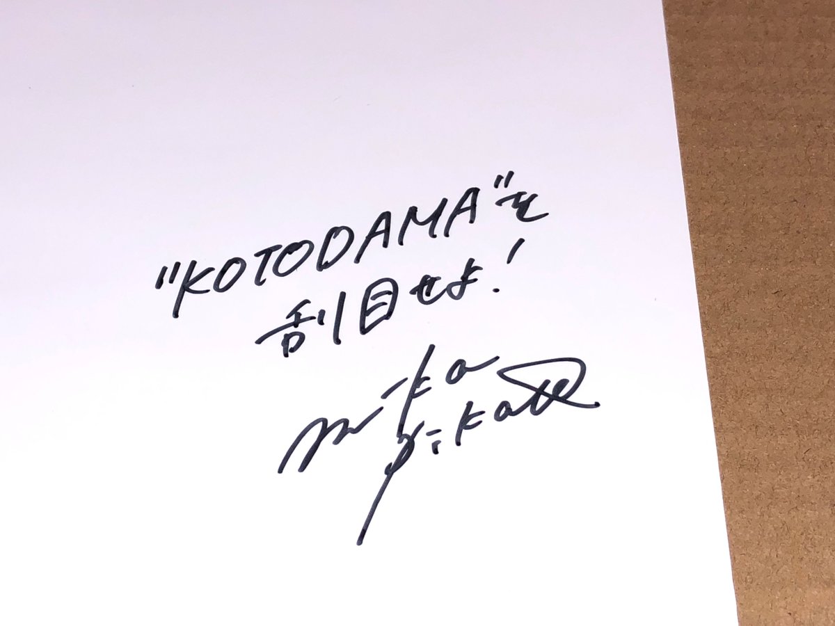 Mika Pikazo先生の直筆サイン入り『KOTODAMA TRIBE』の複製原画が届い