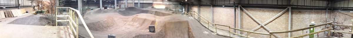 DirtFactoryMCR's tweet photo. As you know work is well underway  @MayfieldMCR huge thanks and respect to all the crew who were involved in creating our indoor trails, we can't wait to see everyone riding them. #Manchester #mountainbike #trailbuild #letsgo https://t.co/8b9uYKL1bt