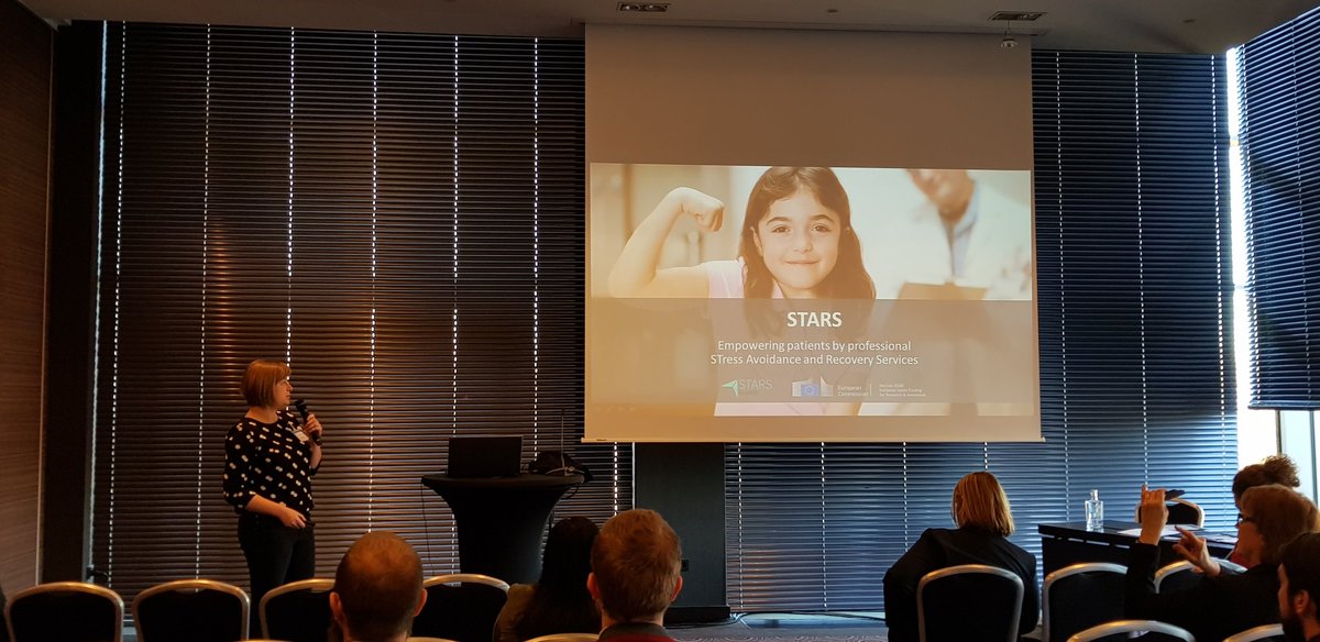STARS_PCP's tweet photo. STARS-PCP call presentation #successfulRI #Duesseldorf done by Ine Vandewauw #maastrichtuniversity . It is about #stressreduction in #hospitals. The call is here https://t.co/DdpwOma9jZ @ZENITGmbH @IMIBIC @SInrca @IRCCS_INRCA @parctauli #stress #stressmanagement https://t.co/4G61Z4N5ka