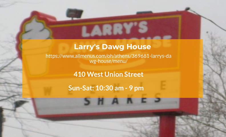 OHIOsustainable's tweet photo. #OHIOlocal feature of the week is Larry's Dawg House. They have all your childhood favorites including hotdogs and ice cream! https://t.co/aFHrTa0HUJ