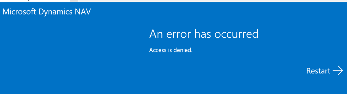 RBertolotti_MS's tweet image. One of our partners found out that after installing a specific Windows 10 Security update, it is no longer possible to connect to #MSDynamicsNAV WebClient via Internet Explorer. Please look for latest status here:
community.dynamics.com/nav/f/34/t/310…

We are aware and we are working on it.