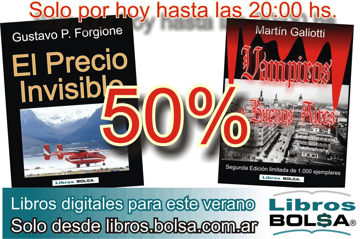 gustavoforgione's tweet photo. Hasta las 20:00 hs. de hoy.
⚠️"50% de descuento en libros digitales"⚠️.
Solo en https://t.co/wNHxneUo6F https://t.co/DzmGHDUKpO