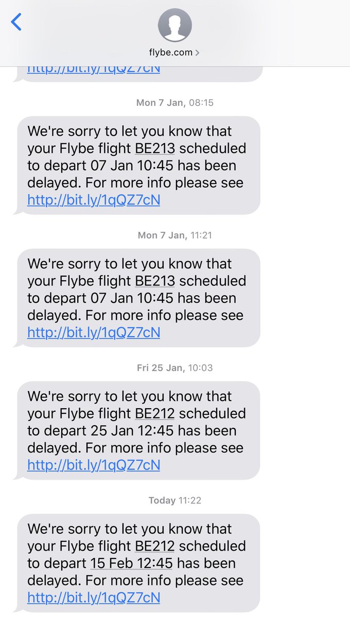 katefenton's tweet photo. @flybe you’re like some rubbish friend that says they’ll meet you for a cheeky drink but always turns up late. Not sure how many ‘We’re sorry’ texts I can handle 😢😢😢 https://t.co/H5EPYi7RHL