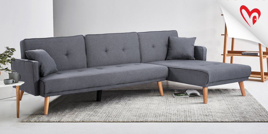 HomeMarkt's tweet photo. Η αγαπημένη σου γωνιά του σπιτιού! Καναπές-γωνία που γίνεται και κρεβάτι, με επένδυση από γκρι ύφασμα. Η γωνία διαμορφώνεται δεξιά ή αριστερή ανάλογα με τις ανάγκες σου! 
Καναπές - Κρεβάτι ➡ https://t.co/vAzUYrde5r #homemarkt #sofa https://t.co/b0O3D7QHej