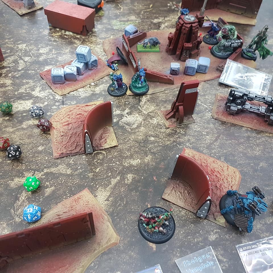 mutantchron_esp's tweet photo. Ilian vs Cybertronic, masacre en Warzone Resurrection... @BFaethor @celebrohelado #warzoneresurrection #mutantchronicles #mutantchroniclesespaña #prodosgames #minis #miniaturas #wargaming #wargames #miniatures #legionoscura #darklegion #cybertronic https://t.co/lzbSy3ZCzu