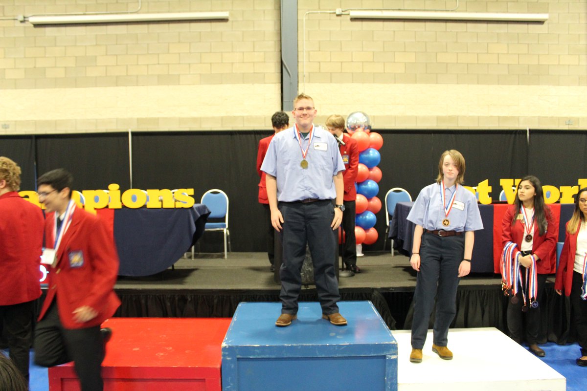 Isaac Steed 10 grade 1st place and Calie Logan 9th grade 3rd place in Automotive Tool ID