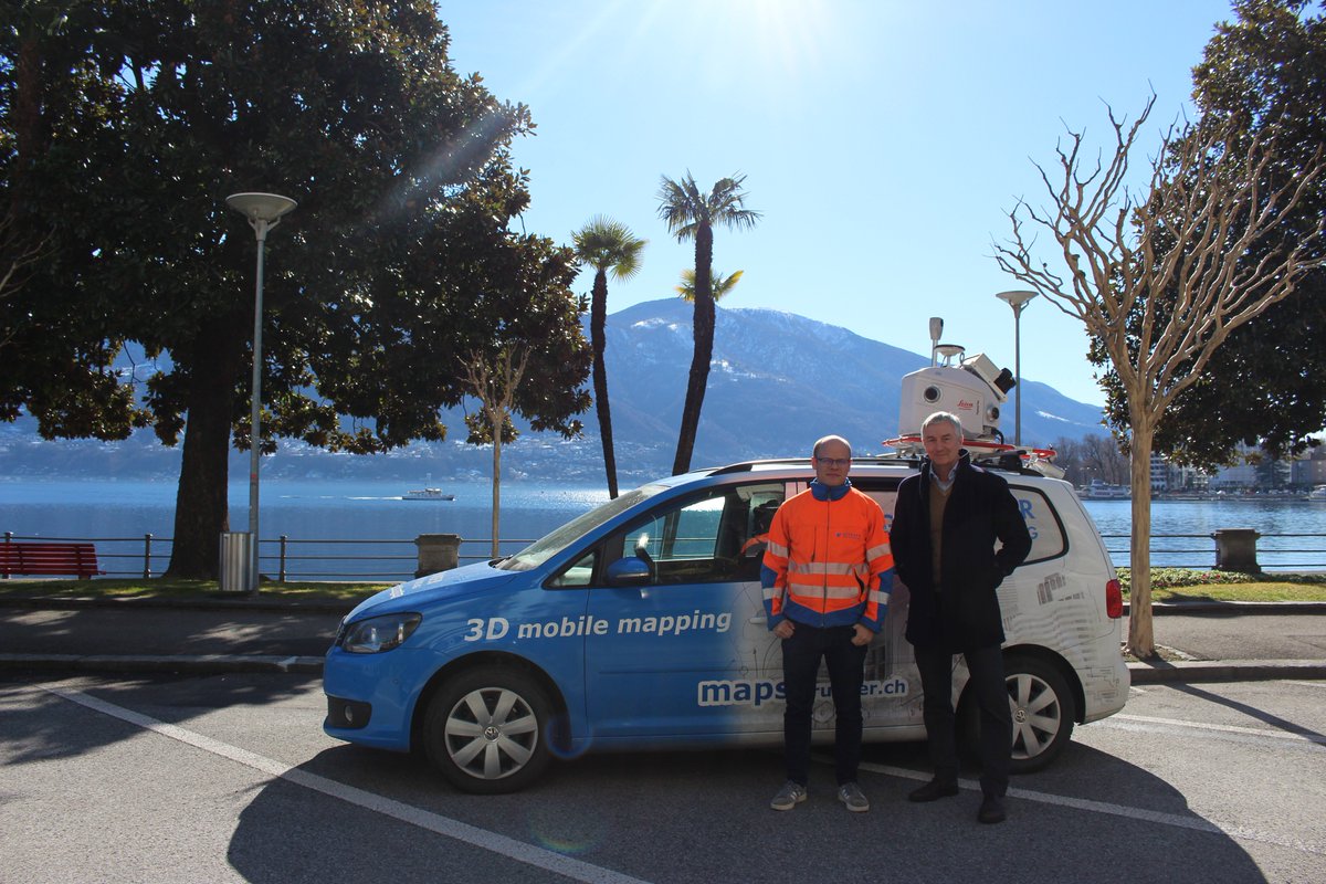 Diese Woche, wurde mit Muralto, die erste Gemeinde im Kanton Tessin mit dem Mobile Mapping System befahren. Die Gemeinde kann zukünftig über sämtliche Strassen, sowie sogar über die Seepromenade, auf dem Grunder Maps Viewer Informationen beziehen und verwalten.