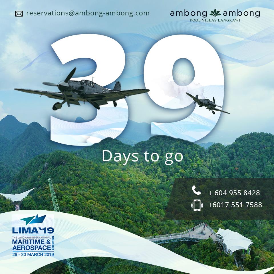 AmbongPoolVilla's tweet photo. We are inviting you to the world famous #LIMA19 show in #Langkawi!!  
Come and enjoy the Asia Pacific's Premier Maritime &amp; Aerospace Show, Don’t miss!!  Book now: https://t.co/B7WLzBu0aD 
Contact here: Tel:  + 604 955 8428 Mobile:  +6017 551 7588 https://t.co/wuAUku7zwI