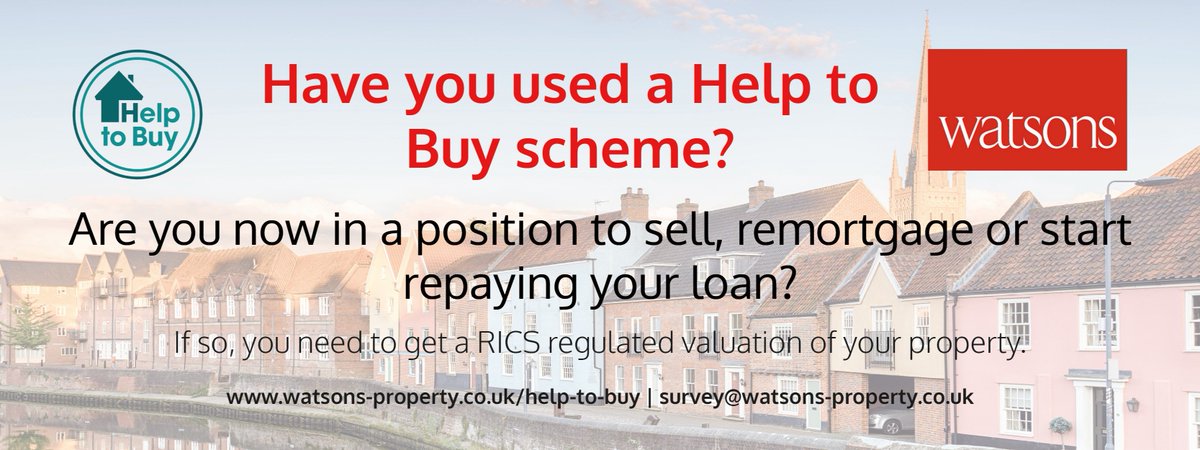 watsonsproperty's tweet photo. If you have used the Help to Buy scheme and are now in a position to remortgage your home and start repaying your loan, then you need to get a RICS regulated valuation – Watsons are RICS regulated Independent Chartered Surveyors and Registered Valuers. https://t.co/a7h71gBShm