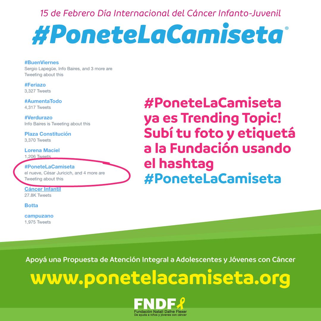#PoneteLaCamiseta llegó a Ser Tendencia #TT subí tu foto con una prenda blanca y etiquetá @FNDFLEXER usando el hashtag #PoneteLaCamiseta RT