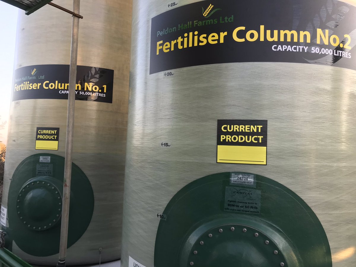 PeldonHallFarms's tweet photo. Very happy with our new signage on our fertiliser columns. Ready for an audit! https://t.co/zIf3mtN8Rh