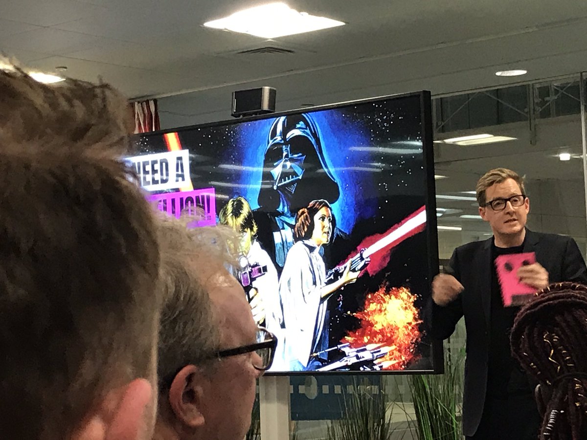 Pirates as role models in a much needed rebellion? Yeah, <a href="/SamConniff/">Sam Conniff 🏴‍☠️</a> says in #BeMorePirate #confluence19