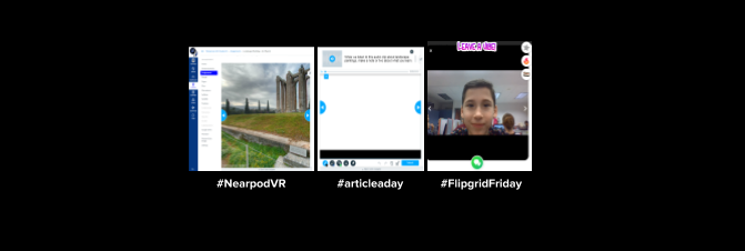 jjbogacki's tweet photo. Mrs. M's grade 4 @Kollingelem Ss utilizing @CanvasLMS to complete a @nearpod lesson (with @ReadWorks built in) on Landscape Painting... with a final student response on @Flipgrid.  PHEW! So many great tools!!  #NearpodVR #articleaday #FligridFriday #lcscedtech #artsed https://t.co/DSErl10YjD