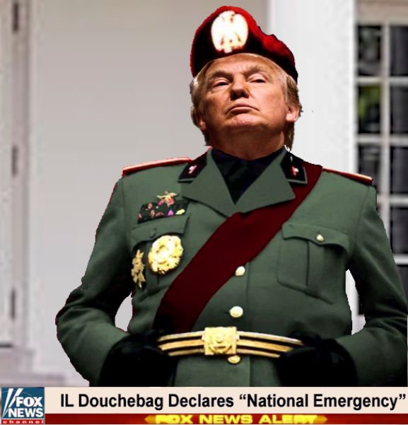 araviapa's tweet photo. #DictatorDonnie announced the #FakeTrumpEmergency in the #RoseGarden. #TheGreatNegotiator wanted to cover up for his failure in his budget negotiations!
#Trump #VanityWall #TrumpWallScam #LoserDonald #DonnietheDictator #FailedPresident #ComradePresident https://t.co/utZEYHLuz5