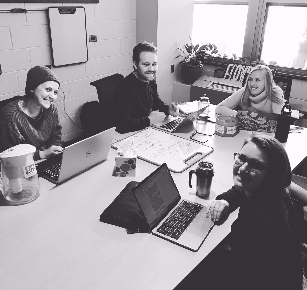 EcoVillageNCSU's tweet photo. Super proud of this grant-writing committee for the work they’ve put into the collaborative Sustainability Fund proposal with student leadership from the @SOULGardenncsu ! We’ve got first year students, Village Mentors, and Village Alumni working together on this grant proposal! https://t.co/1YhO3FoYu9