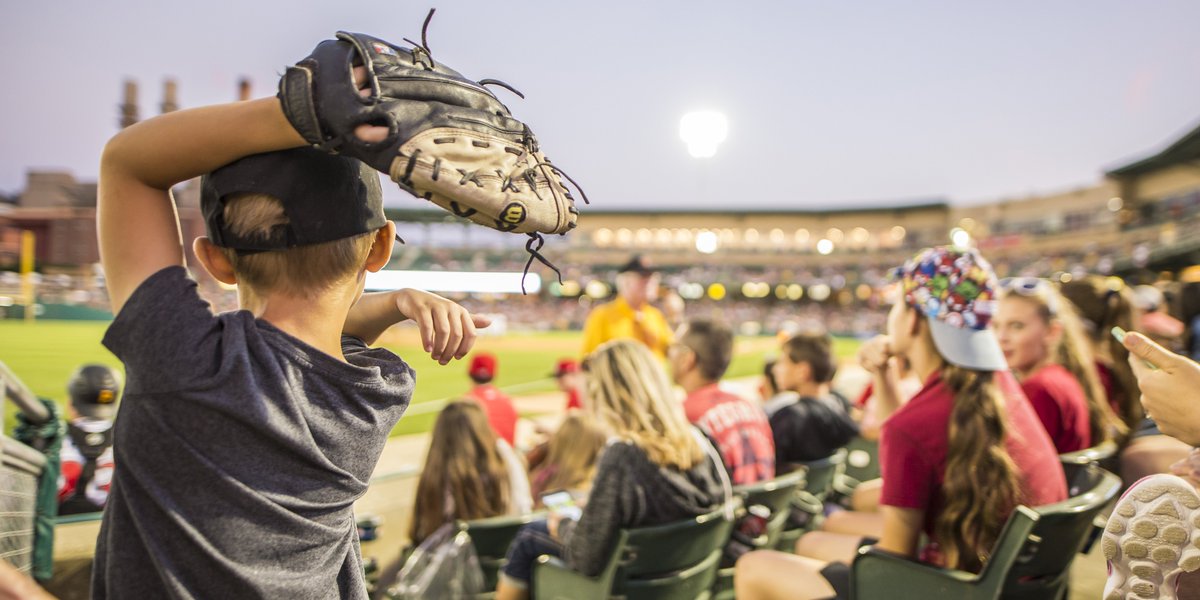 indyindians's tweet photo. It's almost time to dust off the mitt. Who's bringing their glove to Victory Field this summer? ⚾️

#FanFriday | #RollTribe https://t.co/RntIduD3Jj
