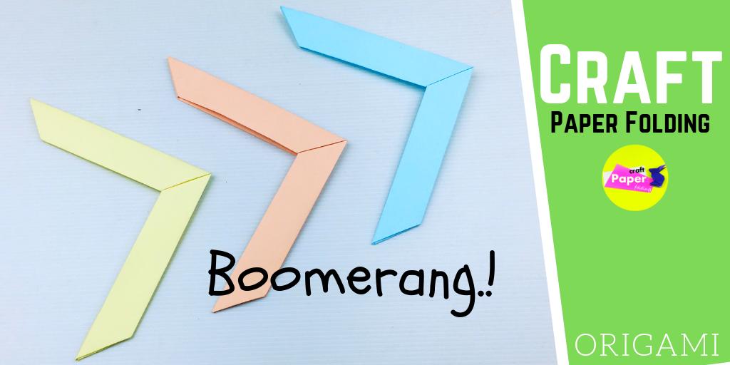 How to Make a Paper Boomerang - Paper Toy Crafts (พับ บูมเมอแรง)🧐  youtu.be/-N8DvGVGEhk