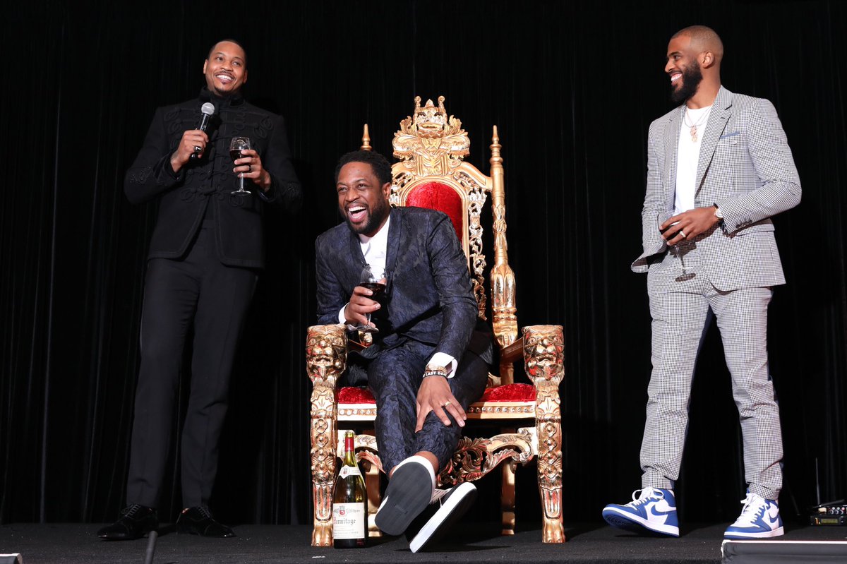 Whatโs understood doesnโt have to be explained, but we made sure to take some time to celebrate our brother @DwyaneWade last night for the legend he is, and the man and father figure we know him to be!! #Brotherhood #BiggerThanBasketball #OneLastDance