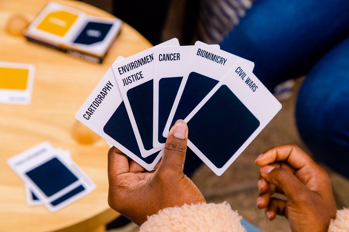 roomfourzerotwo's tweet photo. We specialize in working with teachers! We created a #PBL game called Dinner Party that’s a cross between Apples to Apples and the most inspiring brainstorming experience ever. https://t.co/pnmXqiUypF