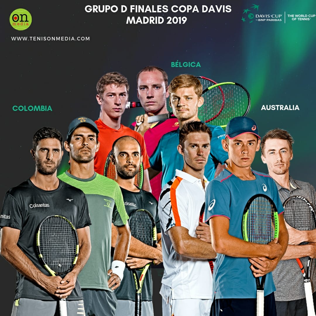 Así quedó el grupo D, en donde Colombia 🇨🇴 enfrentará a Bélgica 🇧🇪 y Australia 🇳🇿 en las finales de la Copa Davis 🏆 en Madrid 🇪🇸
@juanscabal
@RobertFarah_
@SantiGiraldoSG
@fedecoltenis
@CopaDavis
#belgica
#Australia
#CopaDavis #TenisonMedia 🎾🔥⚡