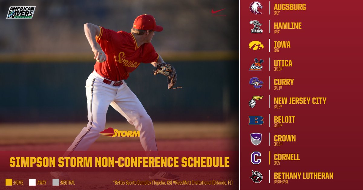 We're just 15 days away from Opening Day! Check out our non-conference slate! // #RollStorm