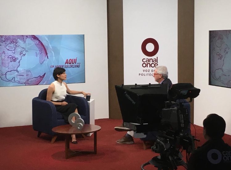 Hoy a las 8:30am no se pierdan las noticias <a href="/OnceNoticiasTV/">Once Noticias</a> y vean la charla que tuve con @javiersolorzano | Hablamos de mis inicios y del día a día de una actriz en México. .
.
.
@canaloncetv #oncenoticias #AquíConJavierSolórzano