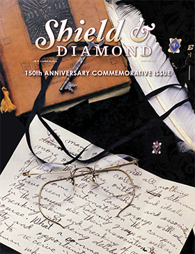 JsuPikes's tweet photo. The Shield &amp; Diamond is the official quarterly publication of Pi Kappa Alpha. It was first printed in December 1890 by Robert Adger Smythe, the then Grand Secretary and Treasurer, under the name The Pi Kappa Alpha Journal. The name was changed to Shield &amp; Diamond in 1891. https://t.co/iFVNO2HRQH