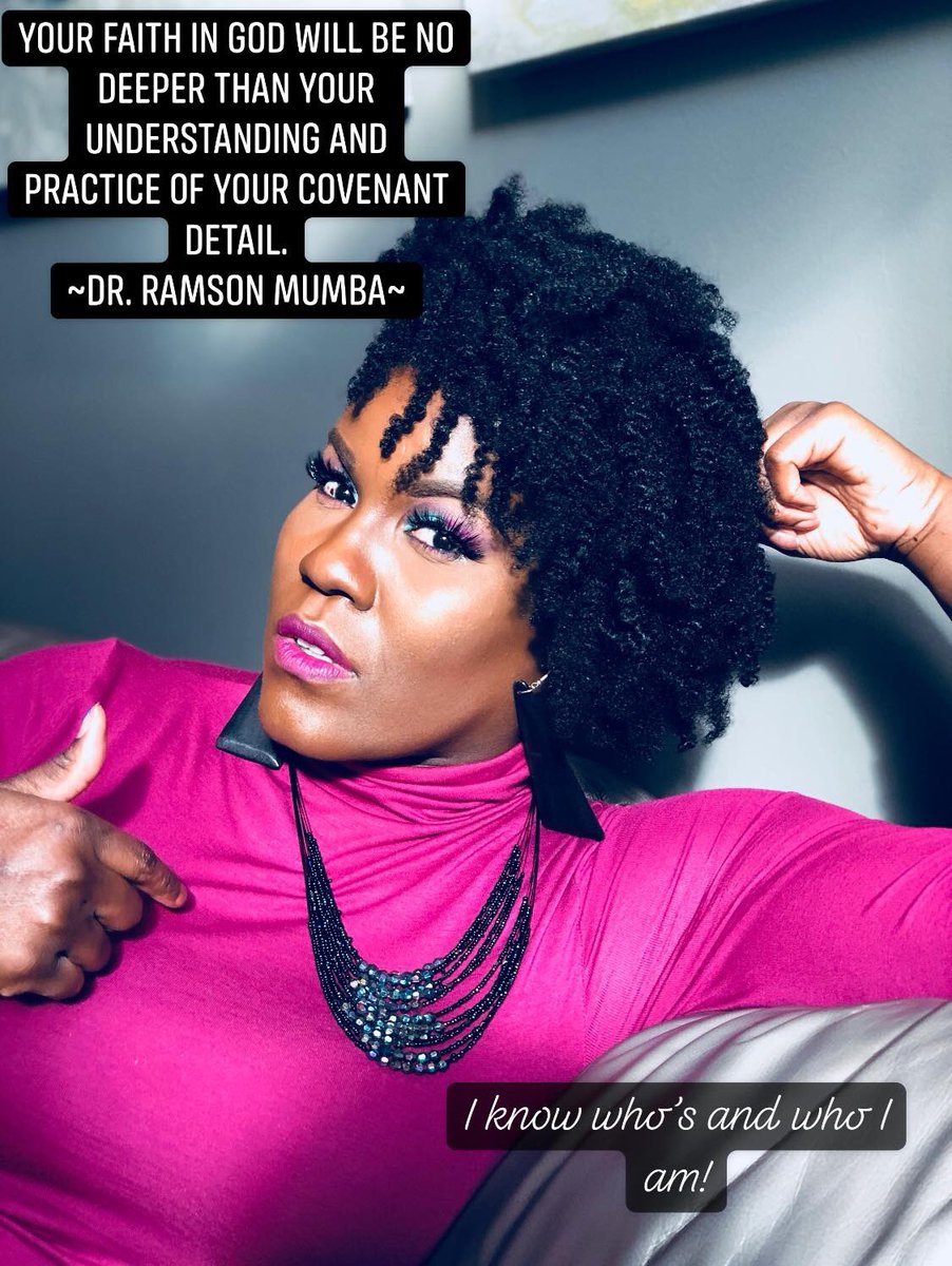 HarrisMinistry's tweet photo. Good Morning Beautiful People!  I pray that you would have a blessed, productive, and victorious day! ☺️
 
Your faith in God will be no deeper than your understanding and practice of your covenant detail. ~Dr. Ramson Mumba~

I know who’s and who I am! 
Sylvia Harris Music https://t.co/q80bGRtKXM