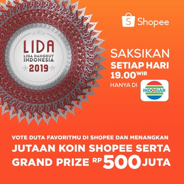 donieKS's tweet photo. Vote Duta Liga Dangdut Indonesia 2019 favoritmu di Shopee! Menangkan jutaan koin Shopee &amp; Grand Prize Rp 500 jt. Vote sebanyak-banyaknya! #SHOPEExLIDA2019 https://t.co/XPg5QRvVMb https://t.co/u4mDPIVpAK