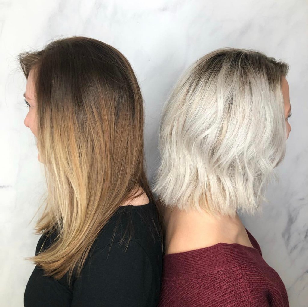 collectivebham's tweet photo. Two heads are better than one 😉 Color + cuts from Carey ✨  
#TheCollectiveBham https://t.co/i7x40u6t7T