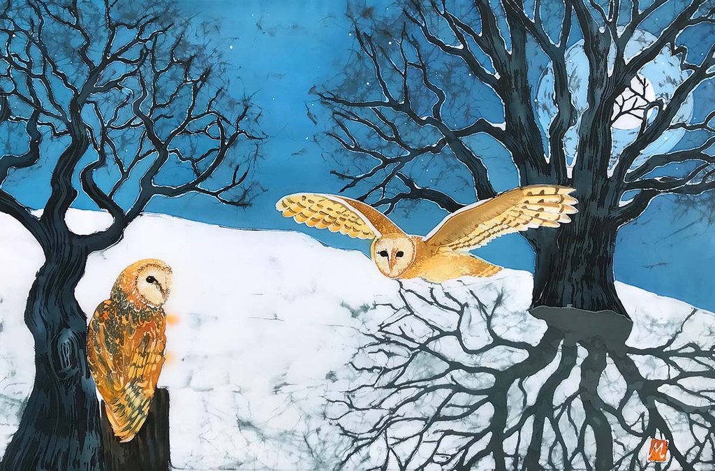 king_therese's tweet photo. Some of my batik painting designs have been transferred to other products. This elegant cylindrical table lamp holds one of my favourite images of Barn owls. Perfect for a bedside table, for a wildlife lover and Harry Potter fan! #owlart #owldecor https://t.co/MBvlbE1Jtt