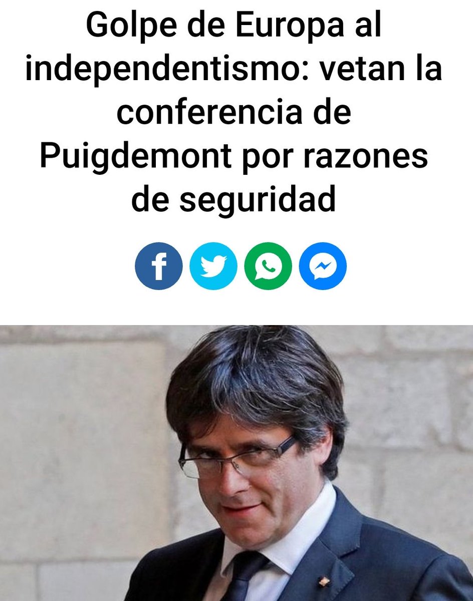 josebouvila's tweet photo. Dos noticias que se entienden mejor juntas. #Europa no dejará que el prófugo #Puigdemont pise la sede de la democracia europea por razones de seguridad y orden público. Me parece una decisión acertada y necesaria 👏👏👏 #EleccionesGenerales
#28Abril #JuicioGolpistas #JuicioProces https://t.co/Nb1lUChxd2