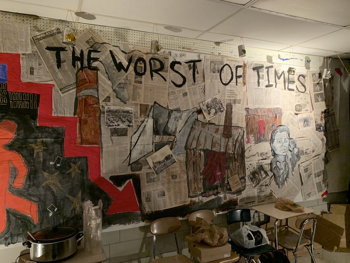 fairport_high's tweet photo. Mrs Hegedorn and Mr Lincoln rolled out their time machine again in Humanities class #roaring20’s #safeandengaged https://t.co/hiOALJZfkT