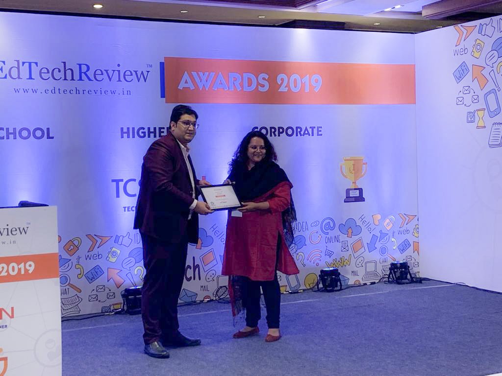 Last day at #ETR19 couldn't end in a better way! ONVU Learning has been recognised as one of the Best EdTEch solutions for K12 at EdTechReview Awards ceremony!
Thank you EdTechReview Media Pvt Ltd for this honourable mention and congratulations to all our team. 
#ETR2019 #edtech