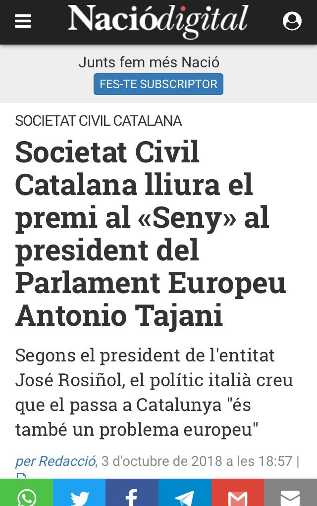 andreubot's tweet photo. Tajani... https://t.co/QfO0IDopnZ