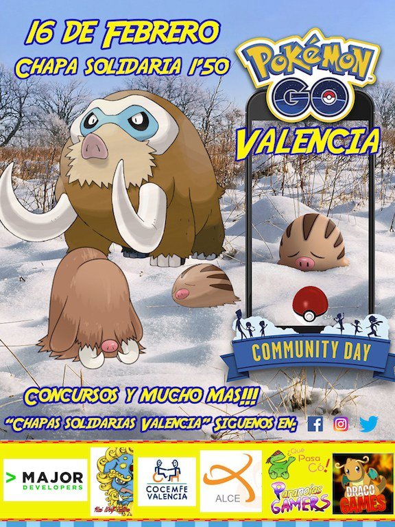 ChapasValencia's tweet photo. ¡Community Day Febrero! Enhorabuena @ALCEEpilepsia! https://t.co/SVaXNJxhPm https://t.co/dQ3cF4BQuu