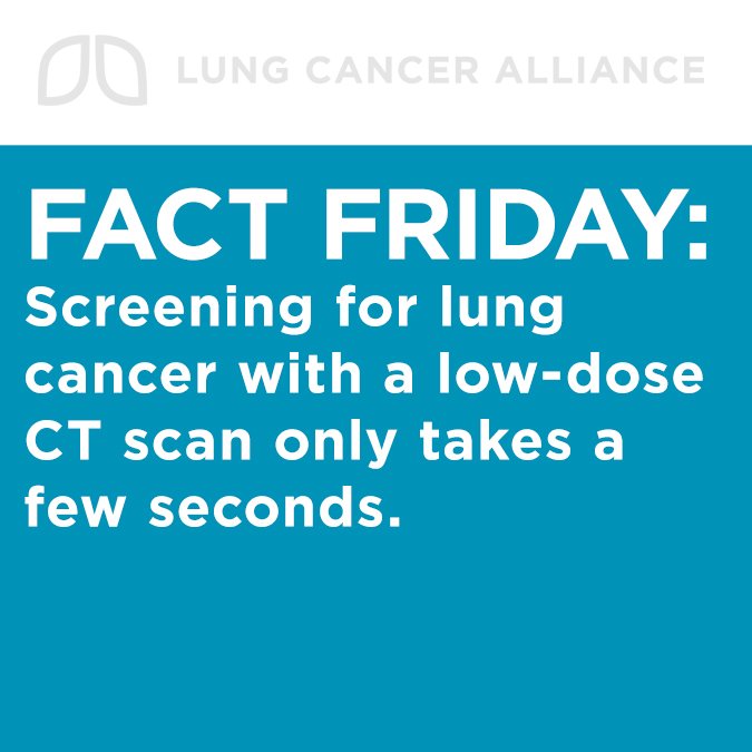 #FactFriday | A few seconds could save your life. Learn more about #lungcancer screening. #LCSM &gt;&gt; bit.ly/2HupTac