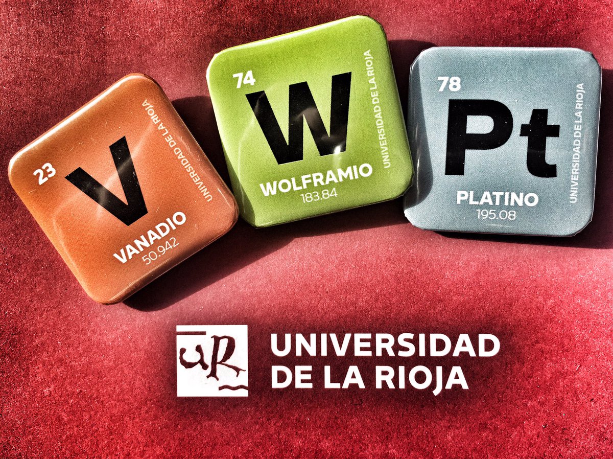 Asi lucen en <a href="/unirioja/">Universidad de La Rioja</a> los tres elementos descubiertos por españoles! <a href="/iypt2019/">IYPT2019</a> <a href="/RSEQUIMICA/">RSEQ</a> #IYPT2019 #RSEQRioja #UCVUnirioja