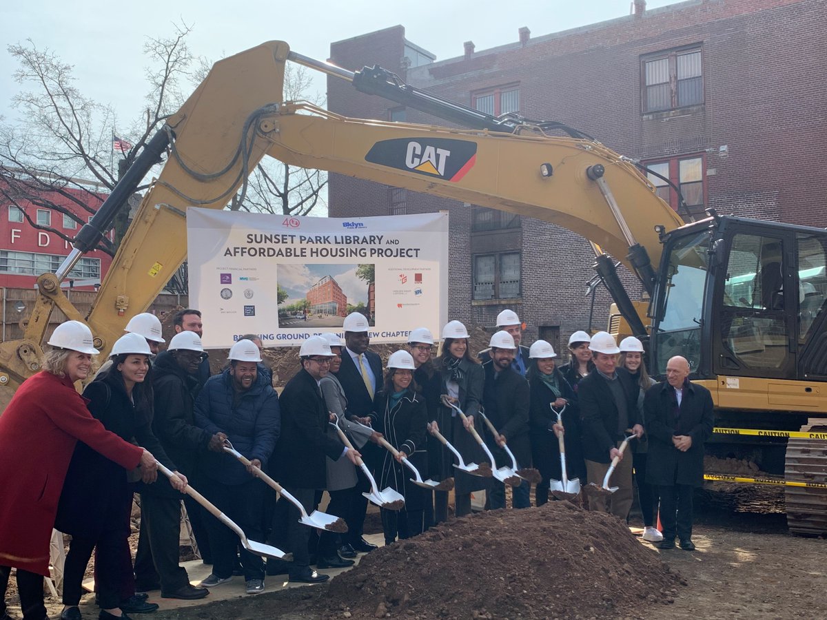 _SWinter's tweet image. Proud to be a part of the project team for this state-of-the-art complex combining #affordablehousing with the Brooklyn Public Library. Here are our pics from the groundbreaking ceremony! #SWAProject Link: bit.ly/2BCIYSl