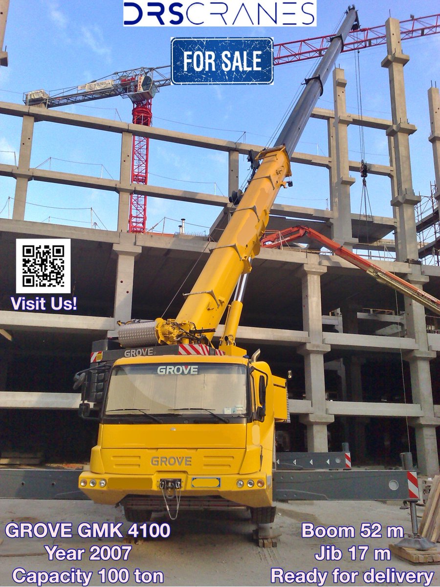 DRSCranesSrl's tweet photo. #Grove GMK 4100 for sale 
#usedcrane #crane
https://t.co/oZfVqPAfUJ https://t.co/4xcstTXZRG