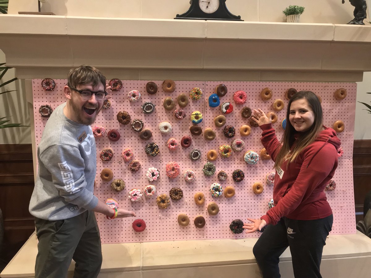 Dunham Donuts on the Donut Wall. Start your Friday off right! #DunhamPalooza